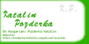 katalin pozderka business card